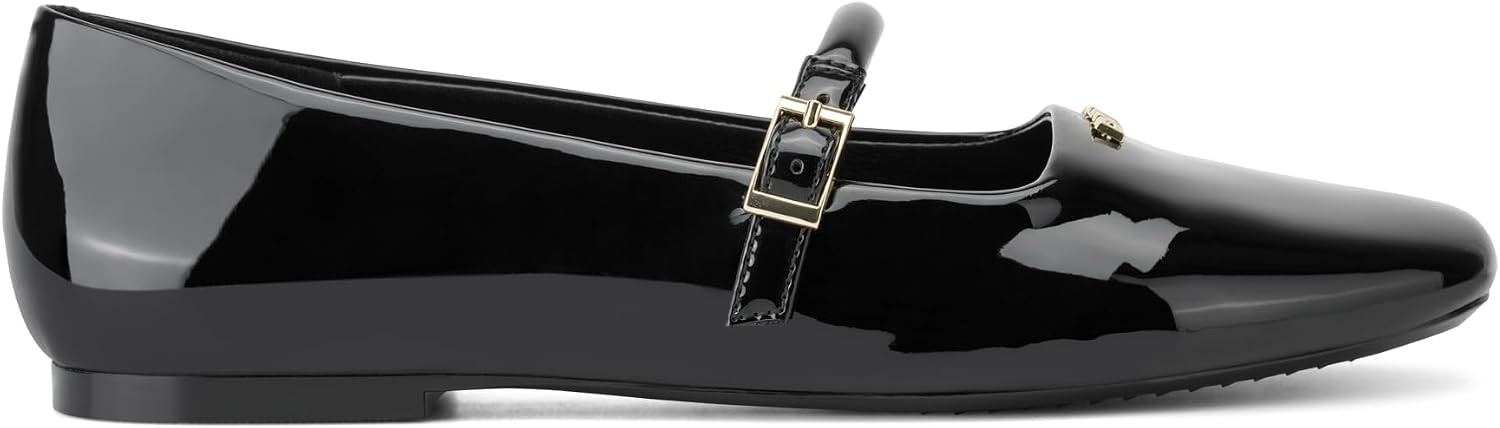 image:imageDKNY Womens Danita Ballet Flat with Belt StrapBlack