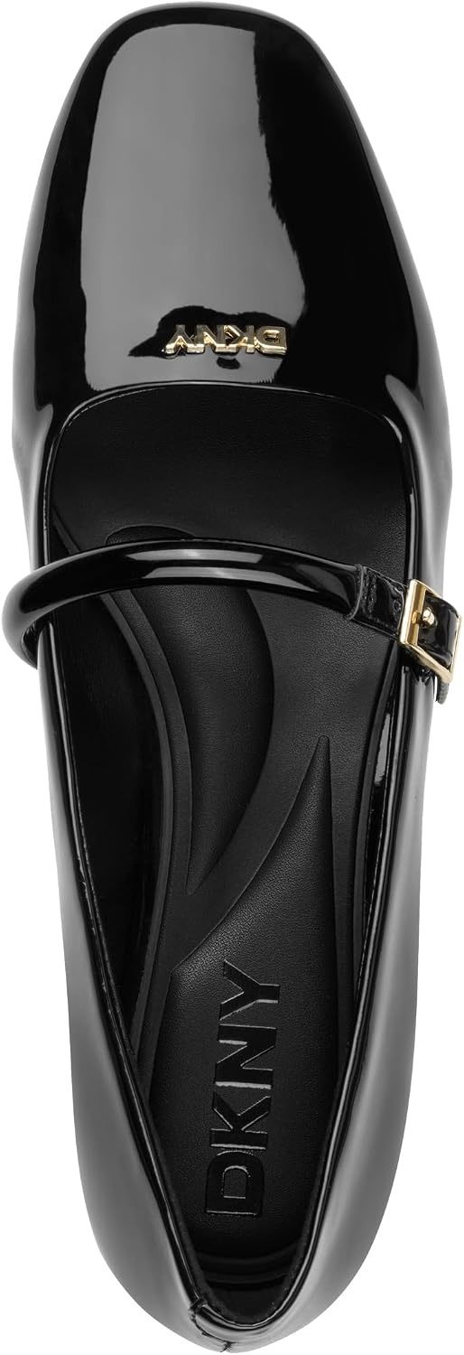image:imageDKNY Womens Danita Ballet Flat with Belt StrapBlack