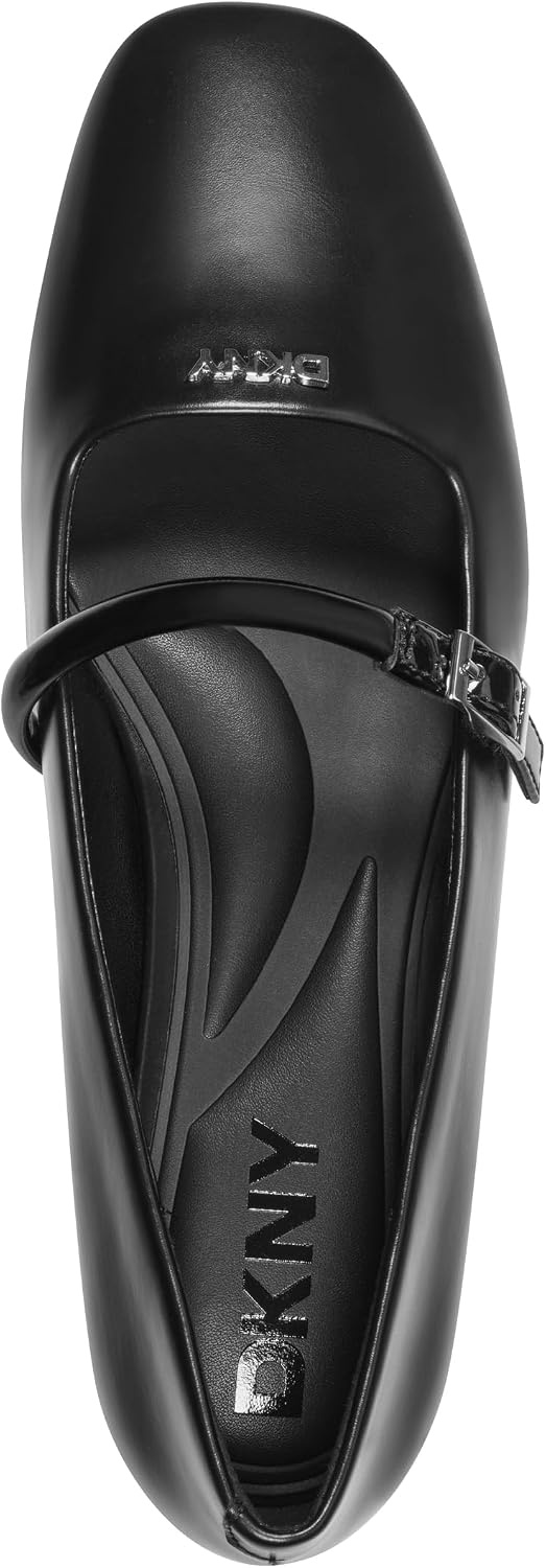 image:imageDKNY Womens Danita Ballet Flat with Belt StrapBlackBlack