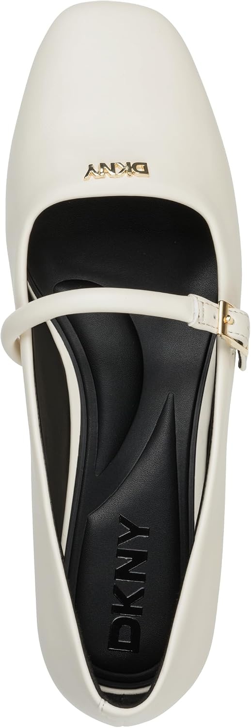 image:imageDKNY Womens Danita Ballet Flat with Belt StrapCoconut