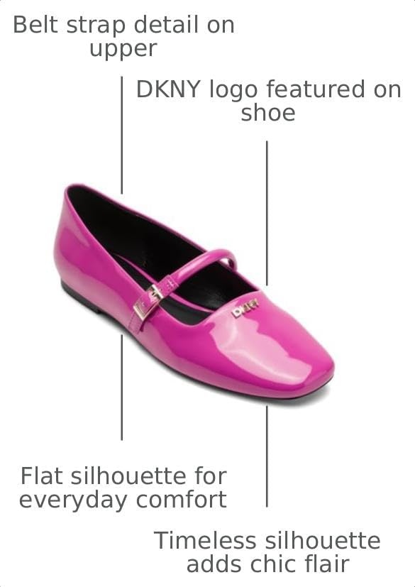 image:imageDKNY Womens Danita Ballet Flat with Belt StrapPink
