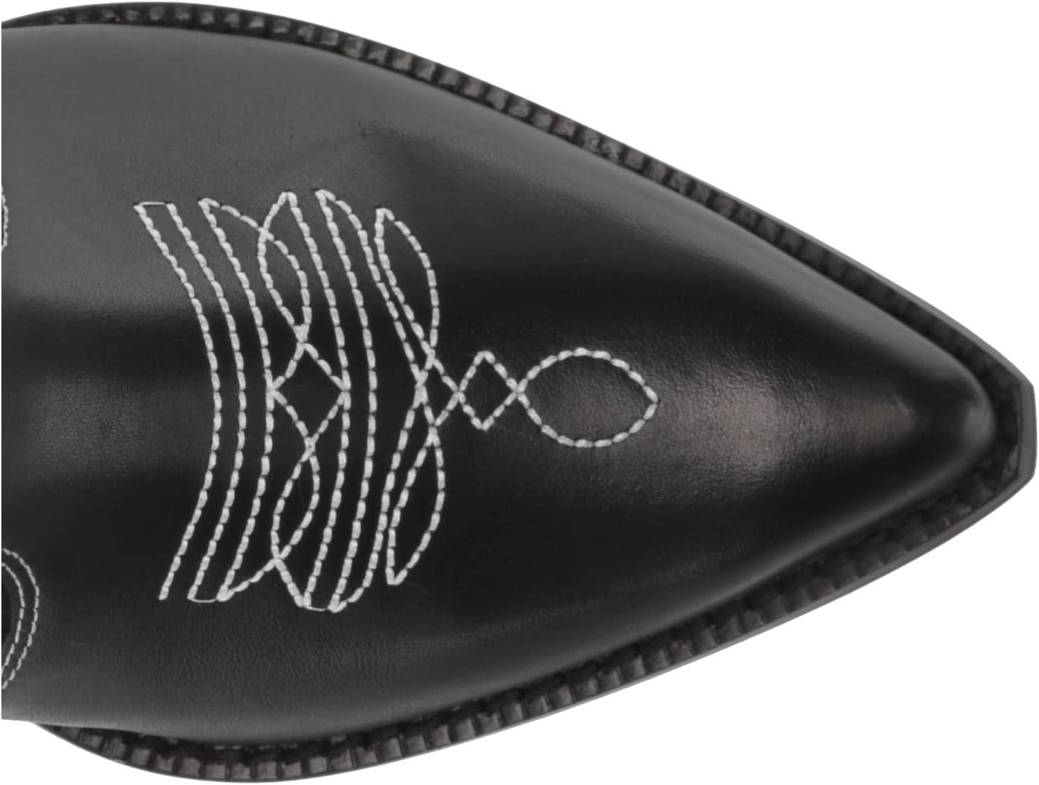 image:imageDKNY Womens Laila Metallic Leather Cowboy BootBlackWhite
