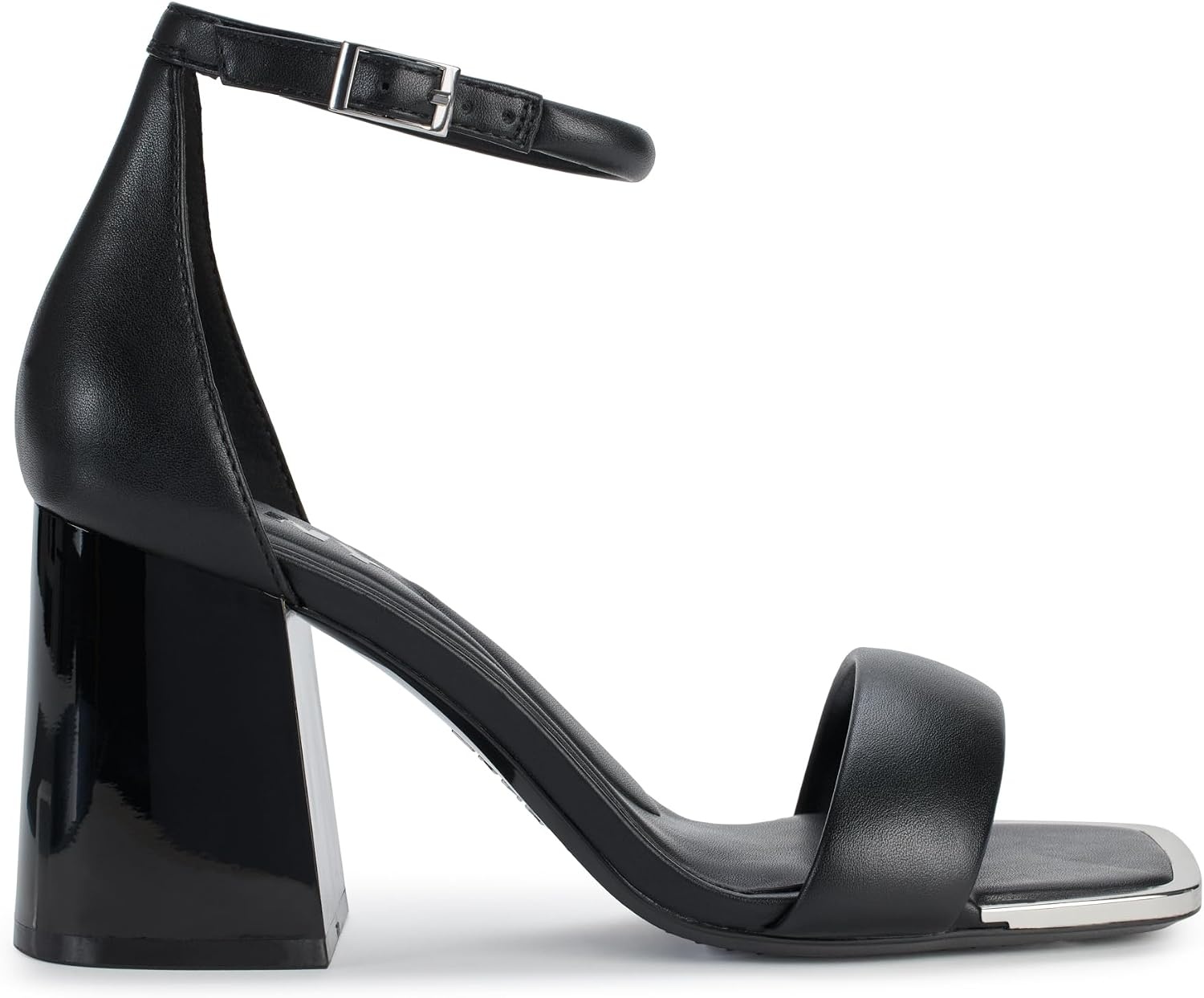 image:imageDKNY Womens Scarla Evening Square Toe Ankle Strap Block HeelBlack