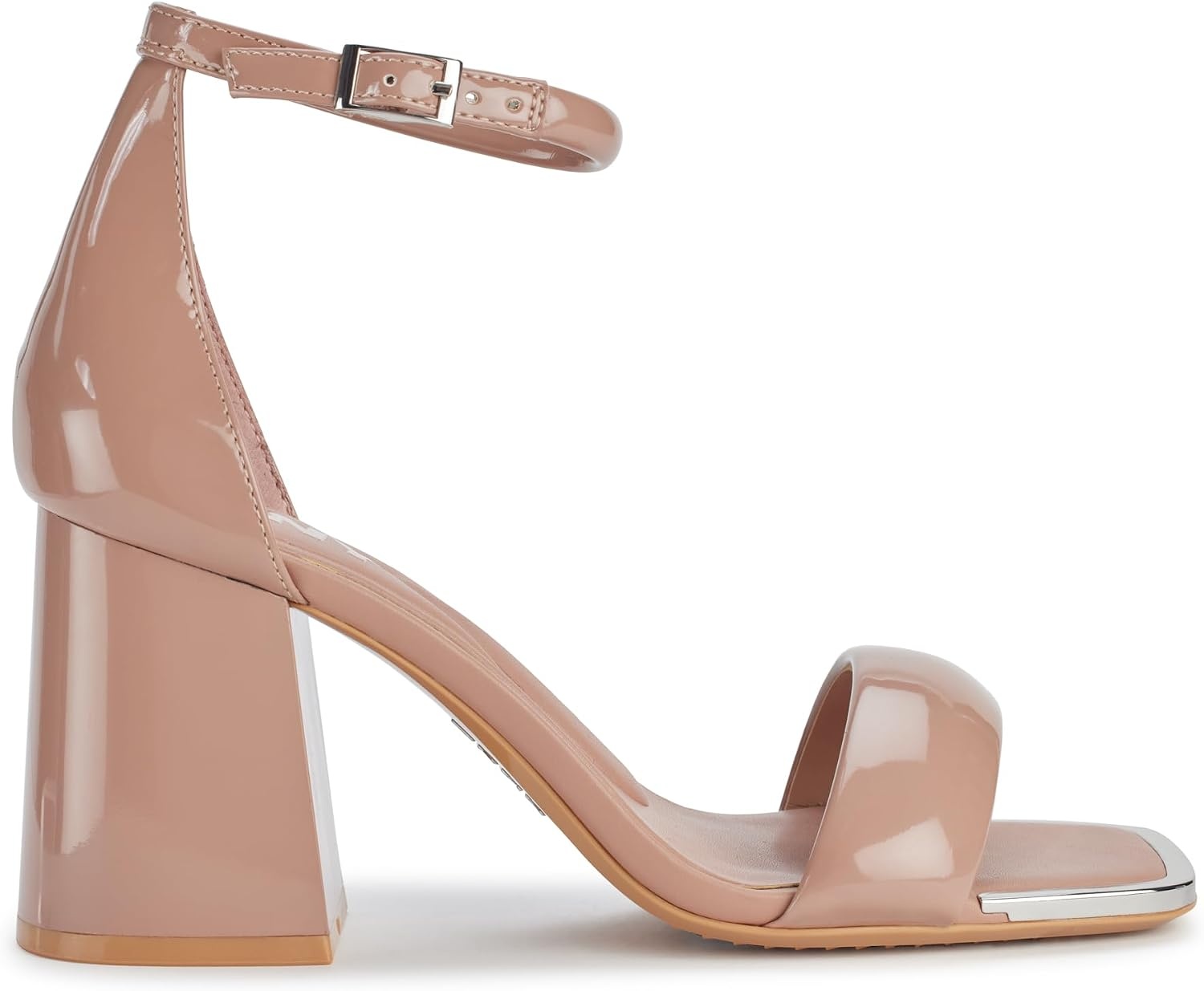 image:imageDKNY Womens Scarla Evening Square Toe Ankle Strap Block HeelBlush