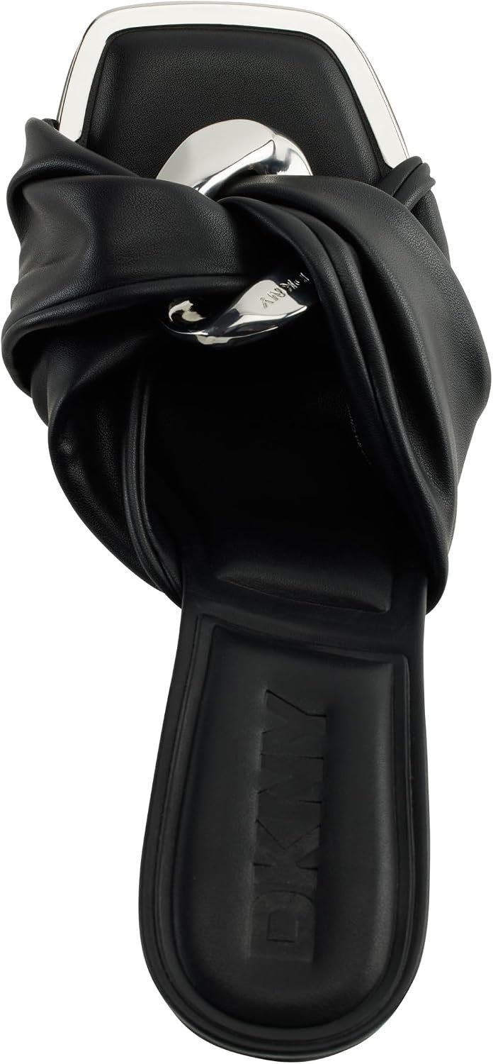 image:imageDKNY Womens Silas Chain SandalBlkNickel
