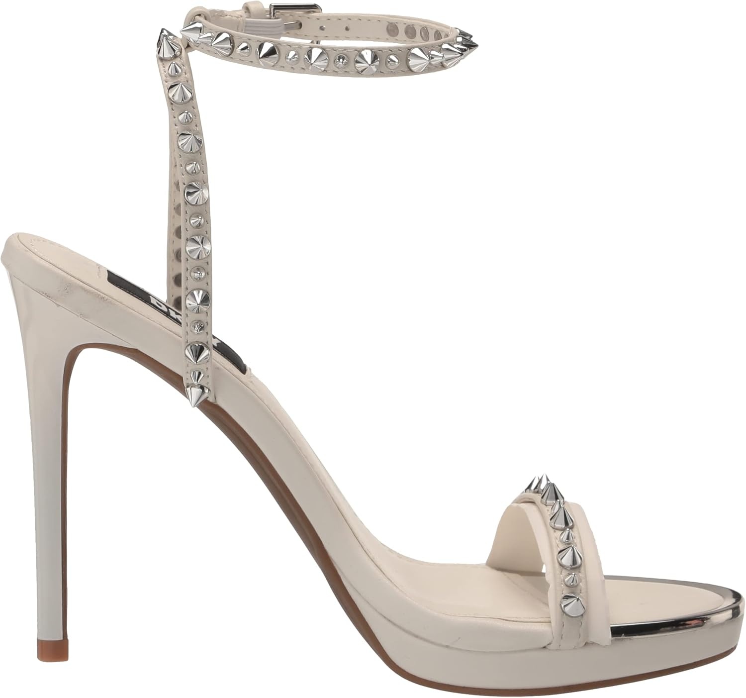 image:imageDKNY womens Dacia Ankle Strap Heeled SandalWhite