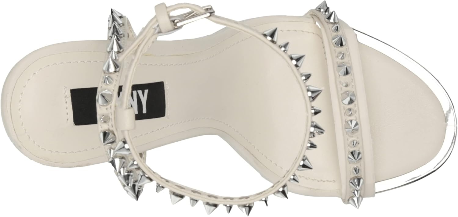 image:imageDKNY womens Dacia Ankle Strap Heeled SandalWhite