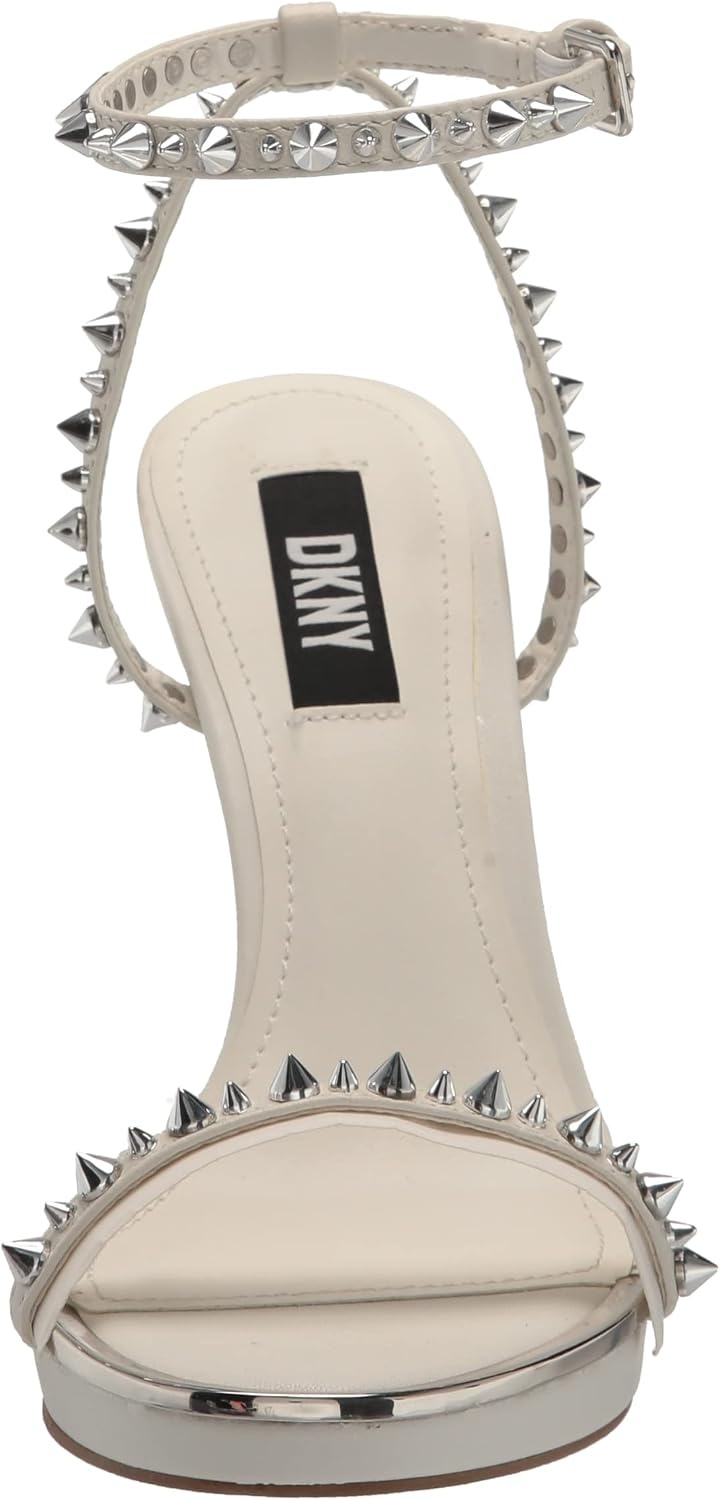 image:imageDKNY womens Dacia Ankle Strap Heeled SandalWhite
