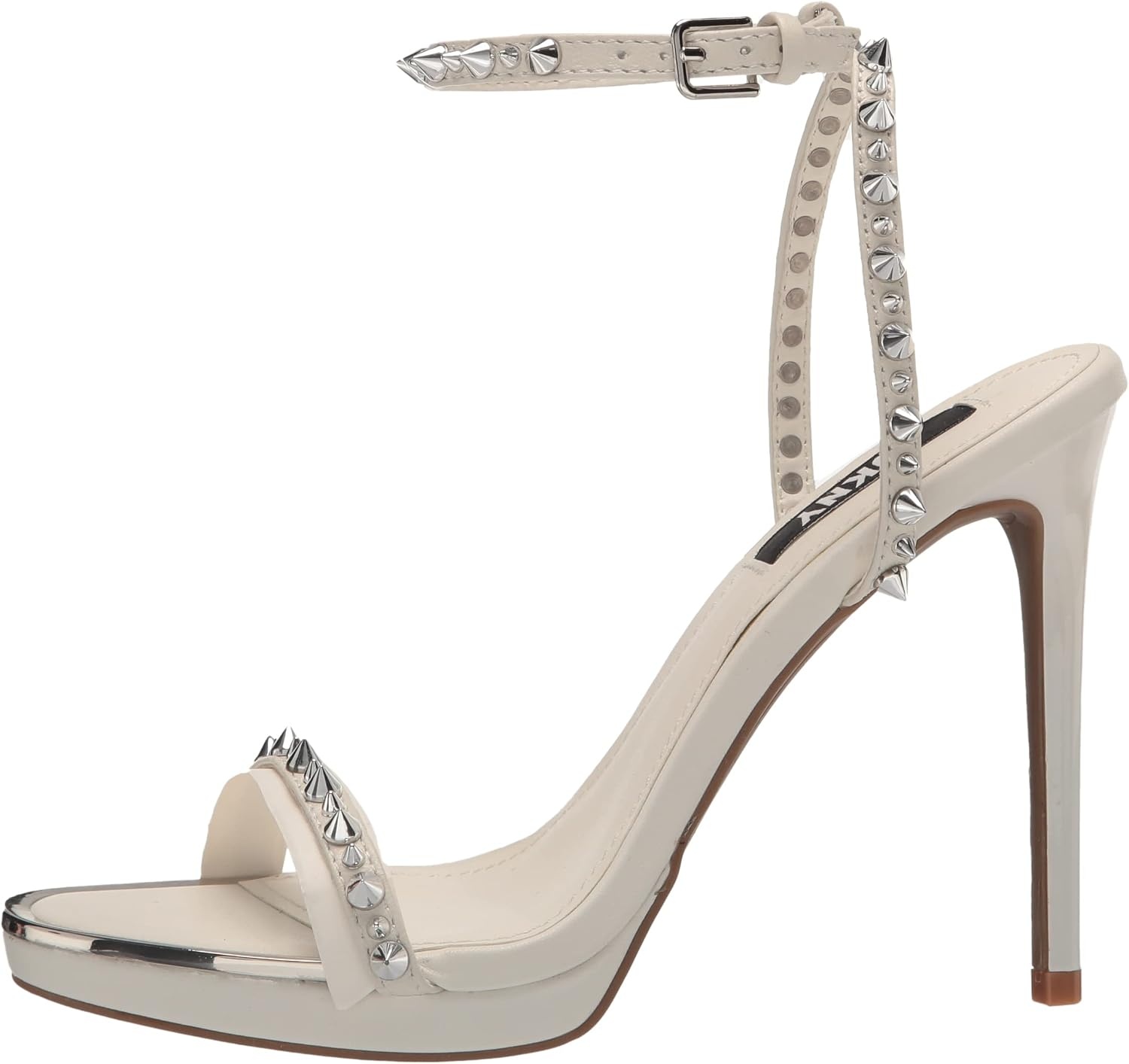 image:imageDKNY womens Dacia Ankle Strap Heeled SandalWhite