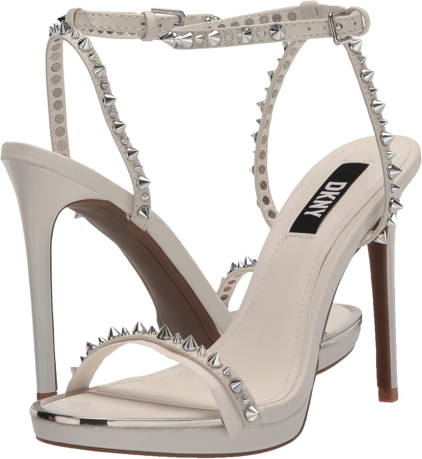 image:imageDKNY womens Dacia Ankle Strap Heeled SandalWhite