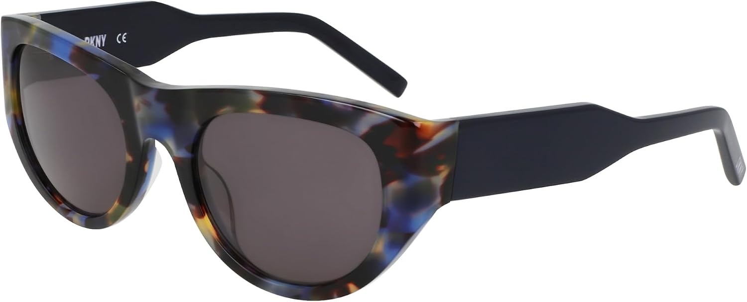 image:imageDKNY womens Dk550s Oval SunglassesBlue Tortoise