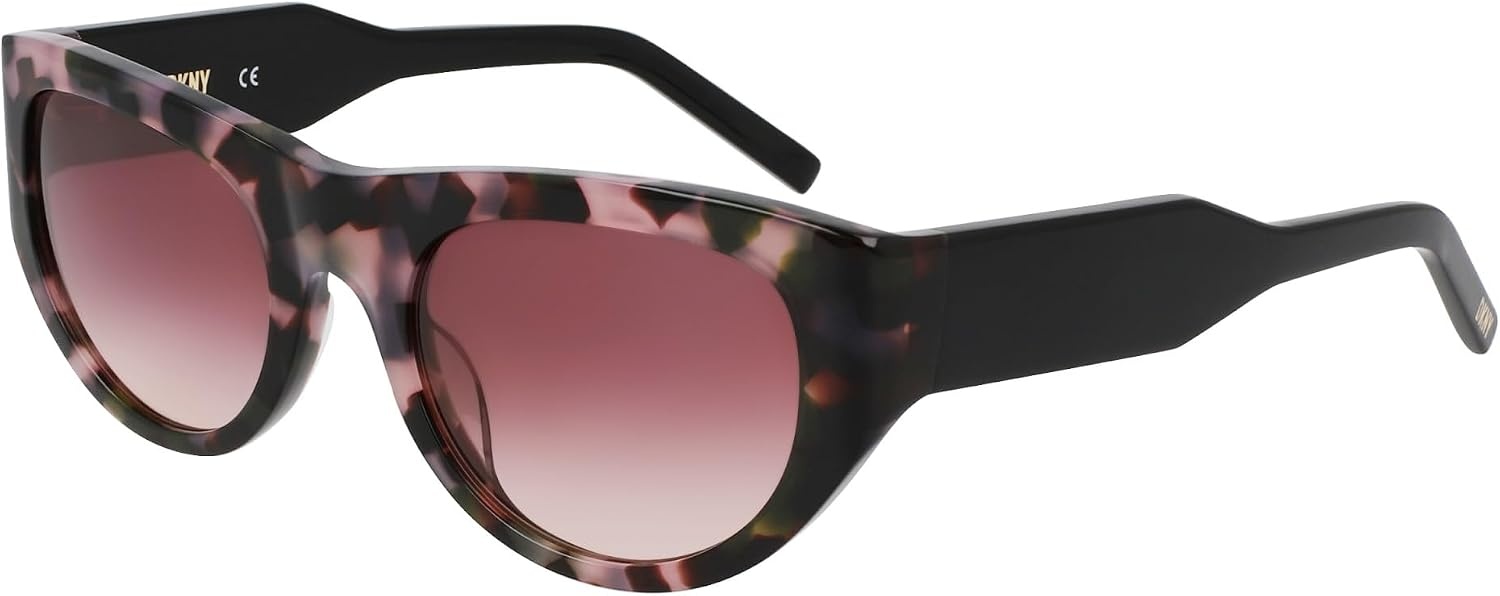 image:imageDKNY womens Dk550s Oval SunglassesRose Tortoise