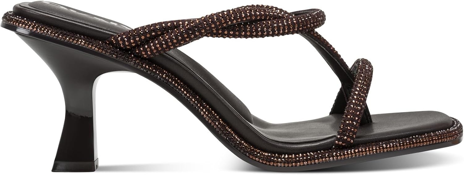 image:imageDKNY womens Rabun Strappy Flip Flop Heeled SandalBrown