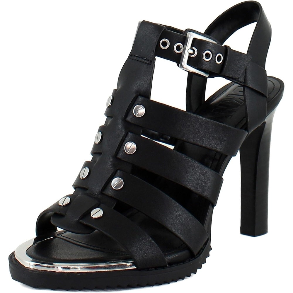 image:imageDKNY Womens Bria Slingback Heel With Belt Ankle StrapBlack