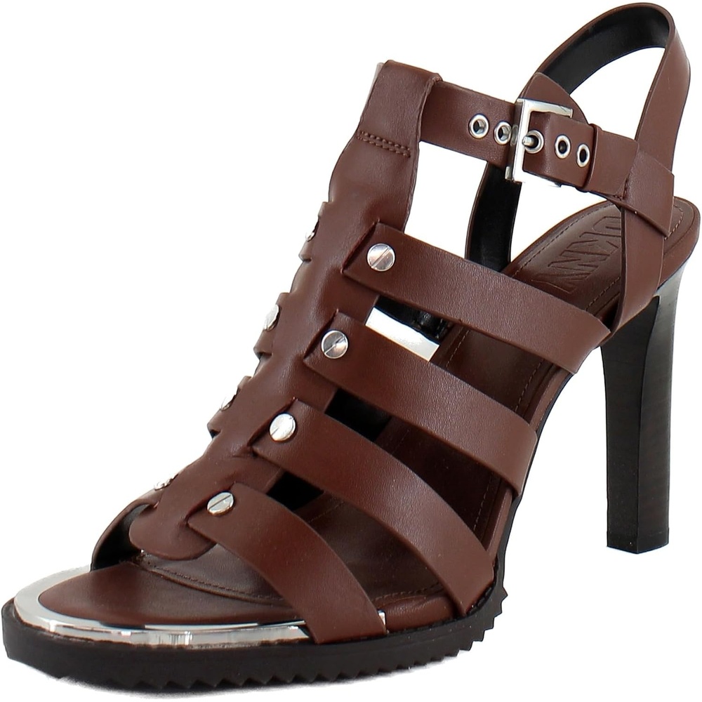 image:imageDKNY Womens Bria Slingback Heel With Belt Ankle StrapSaddle