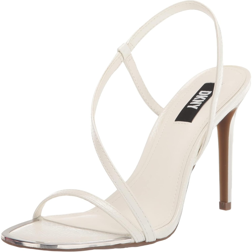image:imageDKNY Womens Danielle Strappy Diagnol Dress HeelWhite
