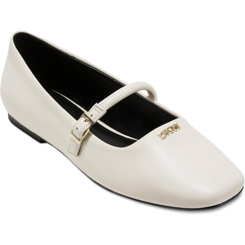 image:imageDKNY Womens Danita Ballet Flat with Belt StrapCoconut
