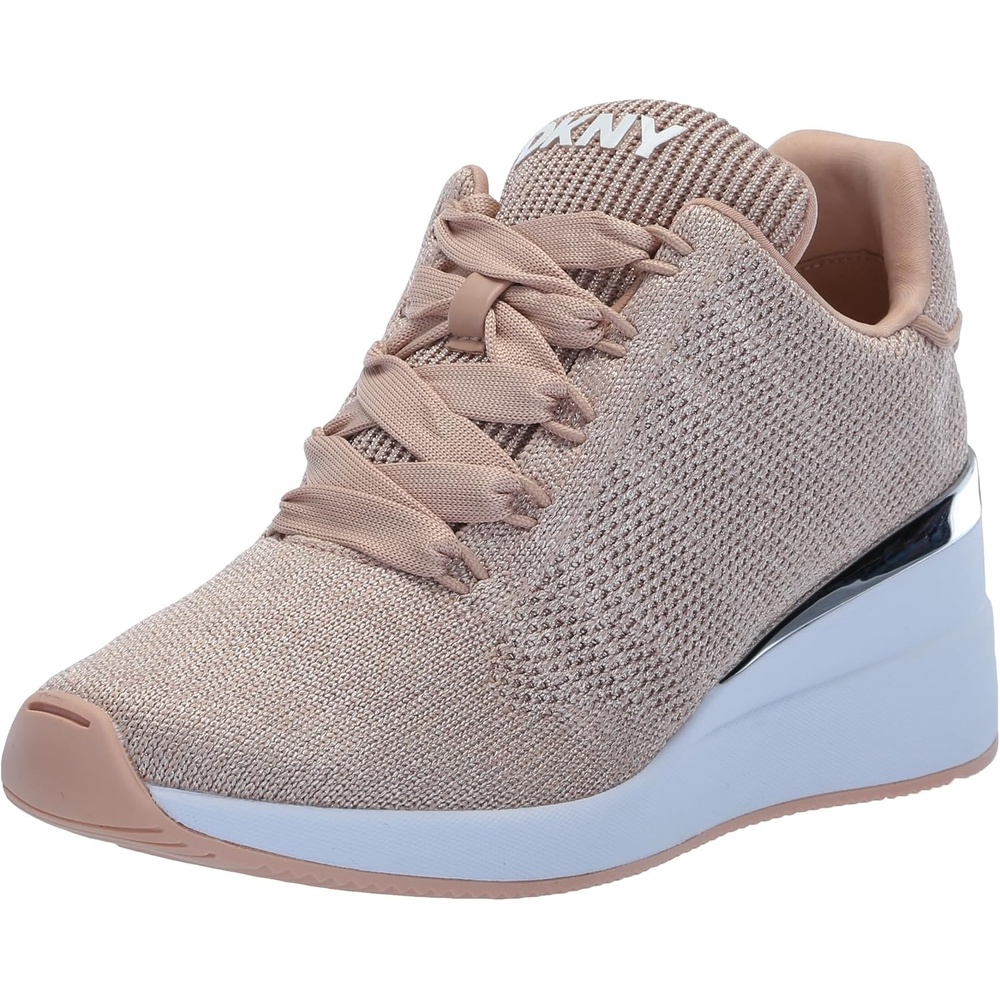 image:imageDKNY Womens Parks Lace Up  Wedge SandalRoseRose