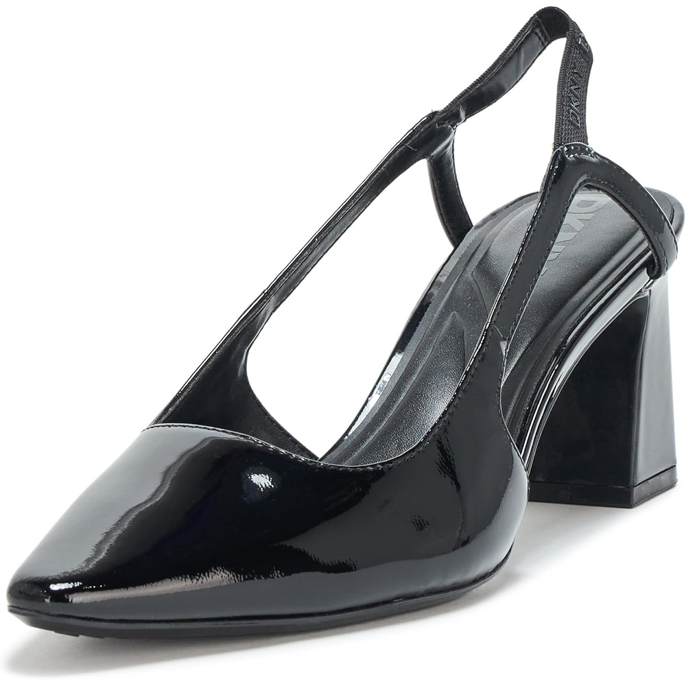 image:imageDKNY womens Sohana Closed Toe Slingback Block HeelBlack